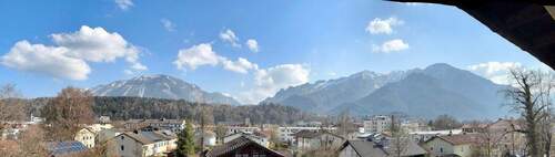 Ausblick vom Balkon - 3 Zimmer Etagenwohnung in Bad Reichenhall