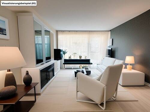 Wohnzimmer virtuell - Das was Singles oder Paare schon immer suchen*hell*viel Platz*Balkon*Garage on top