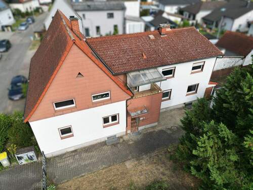 Luftaufnahme - Einfamilienhaus mit 138,80 m&sup2; in Mannheim zum Kaufen