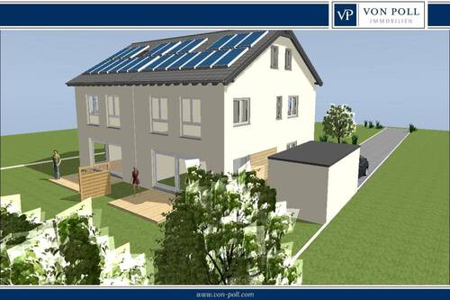 Südwestansicht_DH_Stockstadt_17_07_2025(1) - Modernes Eigenheim mit Terrasse und fortschrittlicher Technik KfW 40 Haus