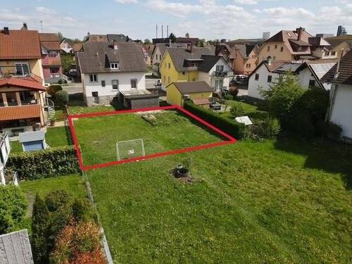 Drohnenansicht Baugrundstück - 