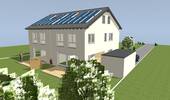 Südwestansicht DH Stockstadt 17.07.2025 - Doppelhaushälfte mit 135,00 m² in Stockstadt am Rhein zum Kaufen