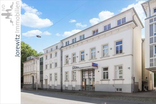 001 - Straßenansicht - Variable Bürofläche in der Bielefelder Innenstadt - zwischen Rathaus und Ravensberger Spinnerei