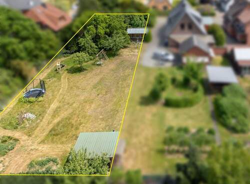 Bauplatz Drohnenaufnahme - Grundstück in Wilstedt