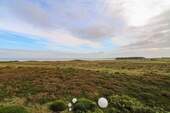 Blick von der Loggia auf Heide und die Nordsee - 3 Zimmer Einfamilienhaus in Sylt