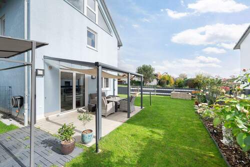 Garten - Neuwertiges freistehendes Einfamilienhaus in Günzenhausen