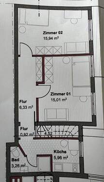 Bild2 - 2 Zimmer Etagenwohnung zur Miete in Gießen