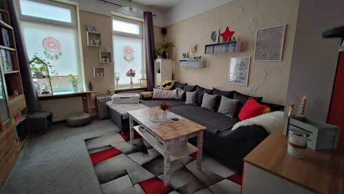 Wohnzimmer - Reihenendhaus mit 140,00 m&sup2; in Güstrow zum Kaufen