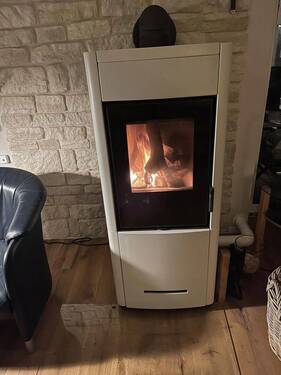 Hybridofen im Wohnzimmer - 