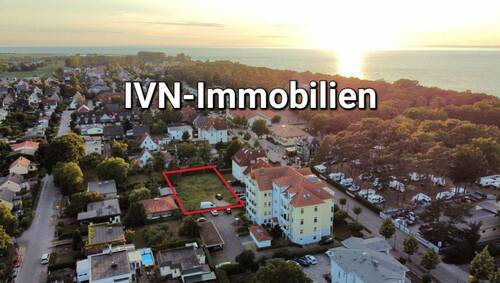 Luftaufnahme in der Abenddämmerung - 