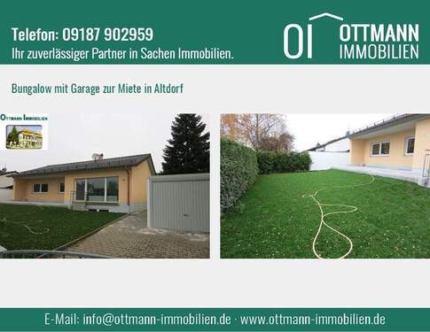 Eigangsbild - Freistehendes Bungalow zur Miete - direkt in Altdorf