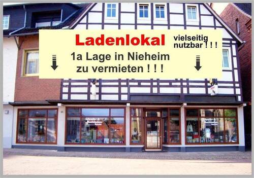 Front - Attraktives Ladenlokal Praxisräume im Zentrum von Nieheim