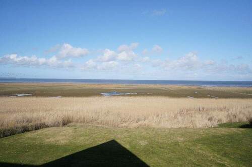 Ausblick vom Wohnzimmer - Sylt: Gemütlich und stilvoll gestaltete 2-Zi. Wohnung mit Traum-Wattblick in erster Reihe