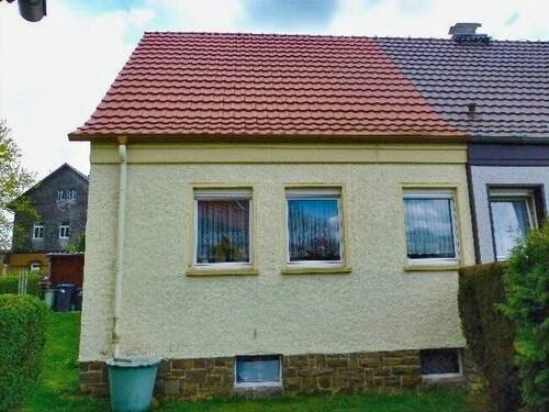 Rückansicht - 3 Zimmer Doppelhaushälfte in Wermsdorf