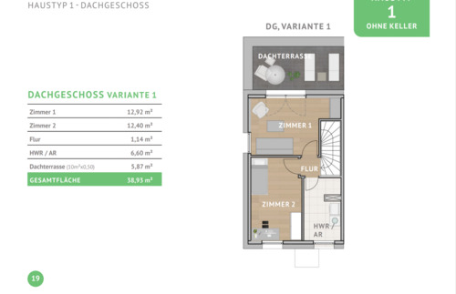 Haustyp 1 - DG - Variante 1 - 