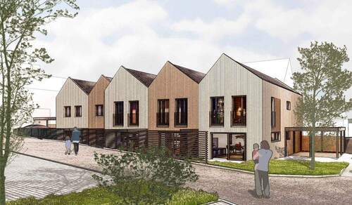 Alte Gärtnerei-Ansicht 1 - MODERNE STADTHÄUSER - 495.000,00&nbsp;EUR Kaufpreis, ca.&nbsp; 85,00&nbsp;m&sup2;&nbsp;Wohnfl&auml;che