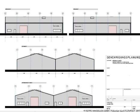 Ansichten aus Bauantrag - 