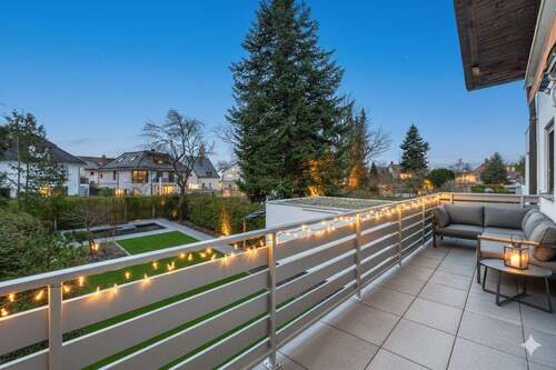 Wohnung Nr. 2 - Visualisierung Südbalkon - 