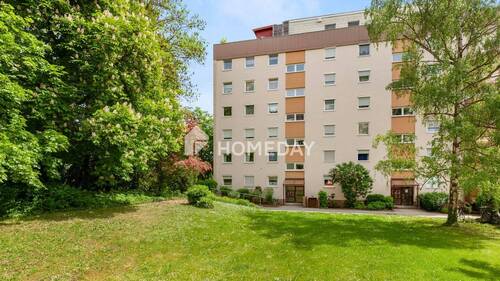 Ausblick - Attraktive 2-Zimmer-Erbbauwohnung mit Balkon & Stellplatz - ideal für Singles & Paare