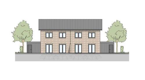 Ansicht Süd-Westen - Doppelhaushälfte mit 128,80 m² in Twistringen zum Kaufen