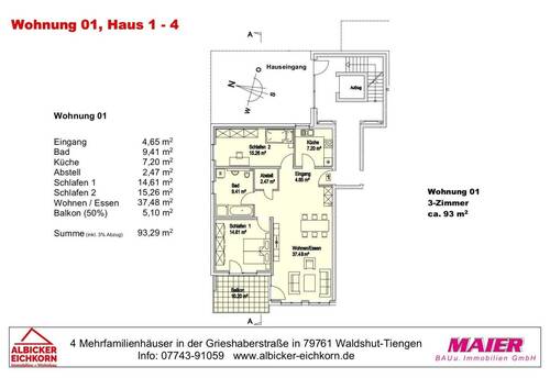 Haus 3: Wohnung 1 Erdgeschoss - 