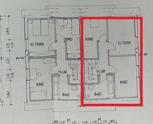 Dachgeschoss - 4 Zimmer Doppelhaushälfte in Recke