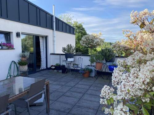 Blick zur Terassentür - 2 Zimmer Etagenwohnung in Rastatt