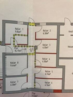 Kellerabteile im UG - 