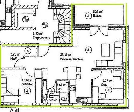 1. Obergeschoss - ETW 4 - 