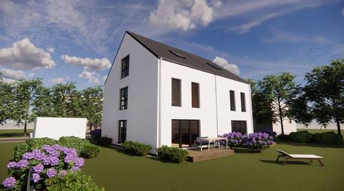 Visualisierung Garten - 5 Zimmer Doppelhaushälfte zum Kaufen in Donaustauf