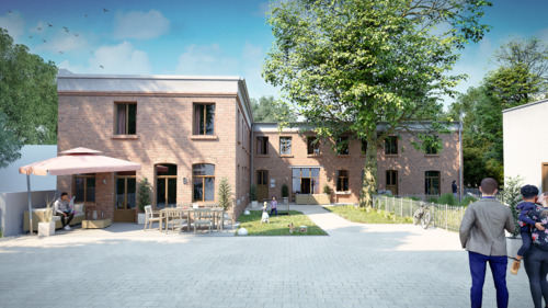 Visualisierung Hinterhaus - Etagenwohnung mit 114,00 m&sup2; in Leipzig zum Kaufen