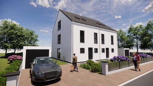 Visualisierung Hauseingang - 5 Zimmer Doppelhaushälfte zum Kaufen in Donaustauf