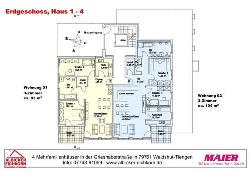 Haus 3: Übersicht Erdgeschoss - 