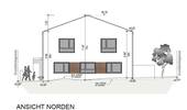 Ansicht Norden - Doppelhaushälfte mit 120,00 m&sup2; in Regensburg zum Kaufen
