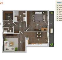Vorankündigung: 2-Zimmer-Eigentumswohnung mit Balkon - barrierefrei - eigener Eingang - Grafenwiesen Berghäuser