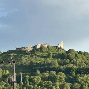 Blick zur Burgruine - 