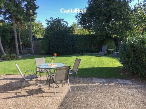 Gartenansicht - Traumhafte, renovierte Doppelhaushälfte in 500 Metern zum Strand - Sackgassenlage!