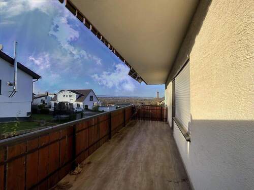 Balkonansicht Wohnbereich EG - 9 Zimmer Mehrfamilienhaus, Wohnhaus in Bad Bellingen