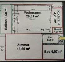 Schmucke 2 Zimmer-Wohnung mit Balkon! - Leipzig Möckern