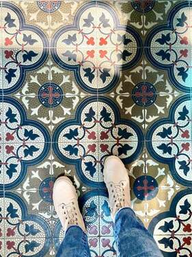 Fussboden im Treppenhaus - 