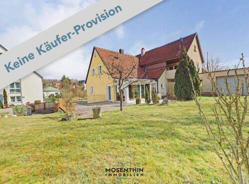 Hausansicht - Charmante Doppelhaushälfte mit großem Garten im begehrten Kirchheimer 'Paradiesle'