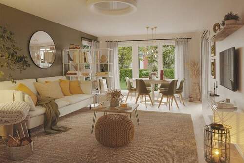 2 - Wohnzimmer.jpg - Bungalow mit 133,00 m² in Hessisch Oldendorf zum Kaufen