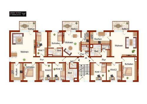 Geschosse EG bis 2.OG - 4 Zimmer Mehrfamilienhaus, Wohnhaus in Essen