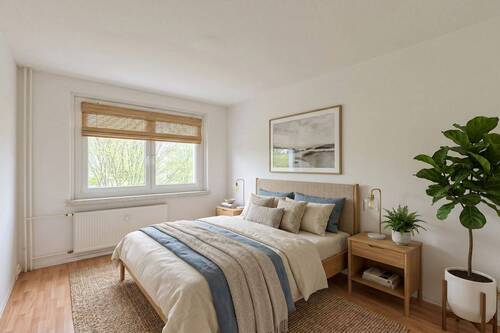 Schlafen-Einrichtung visualisiert - 3 Zimmer Etagenwohnung in Chemnitz
