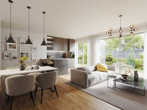Innenvisualisierung - 3 Zimmer Etagenwohnung in München