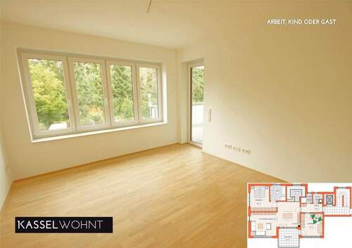 14 - Etagenwohnung mit 90,00 m&sup2; in Kassel zur Miete