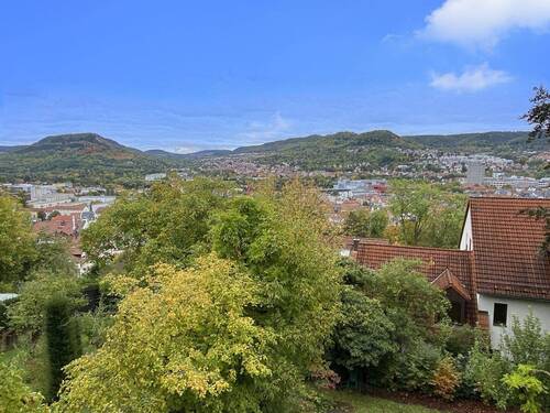 Blick auf Jena vom Balkon im Erdgeschoss - 