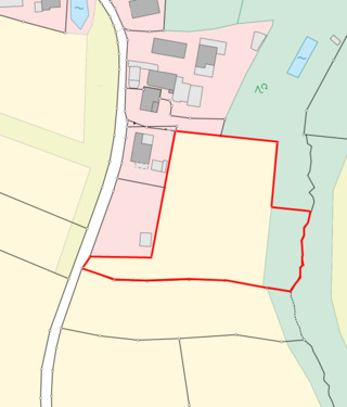Lageplan Exposé - EXKLUSIVES LANDWIRTSCHAFTLICHES GRUNDSTÜCK INKL. KLEINEM WALDBESTAND