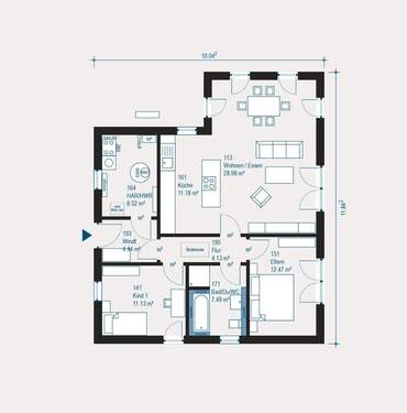 Moderner Familientraum 3-Zi - 3 Zimmer Bungalow zum Kaufen in Mahlow Blankenfelde
