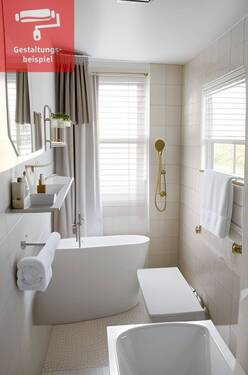 Bad mit Dusche / WC - 